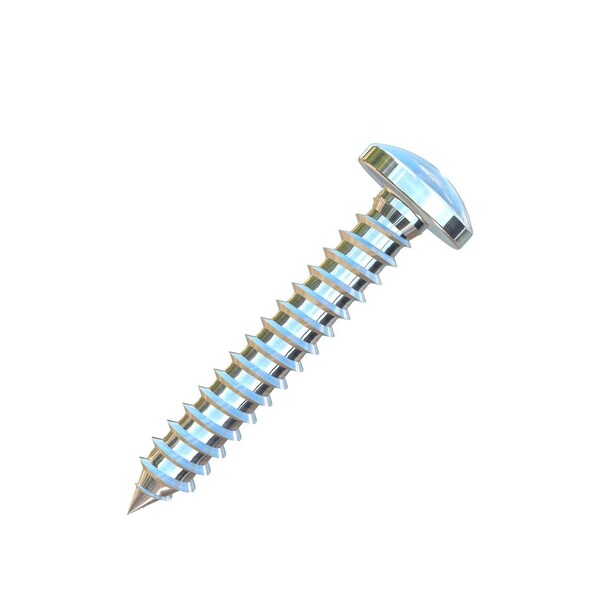 Allied Titanium Sheet Metal Screw, #8 x 1 in, Plain Titanium Pan Head Phillips Drive 0001637 - main